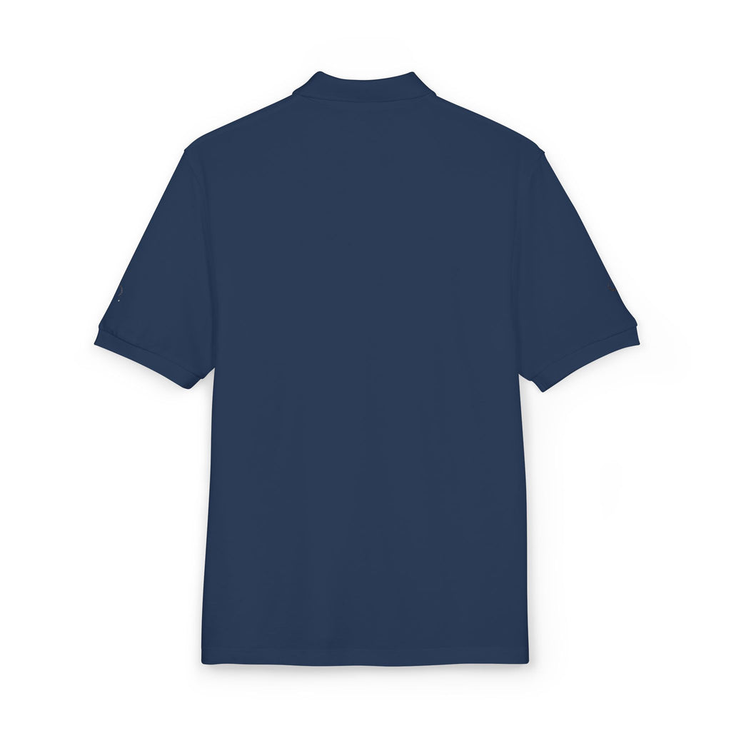 Embroidered Gold Flag Polo — Classic Golf & Casual Shirt