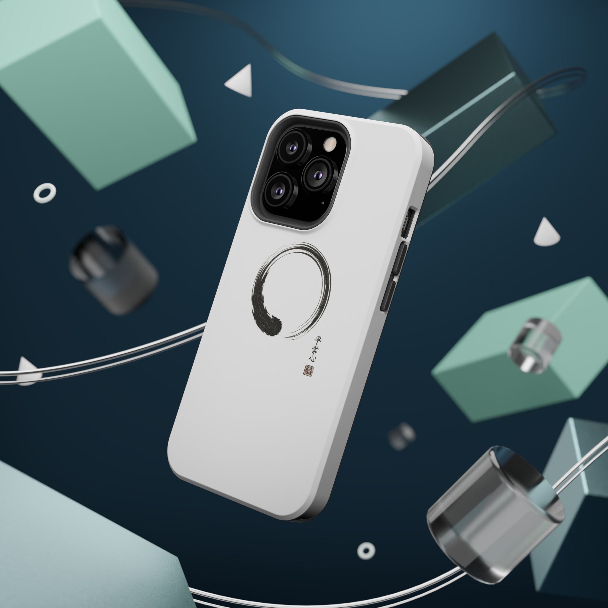 Zen Brush Enso Phone Case — Magnetic Impact‑Resistant Protection