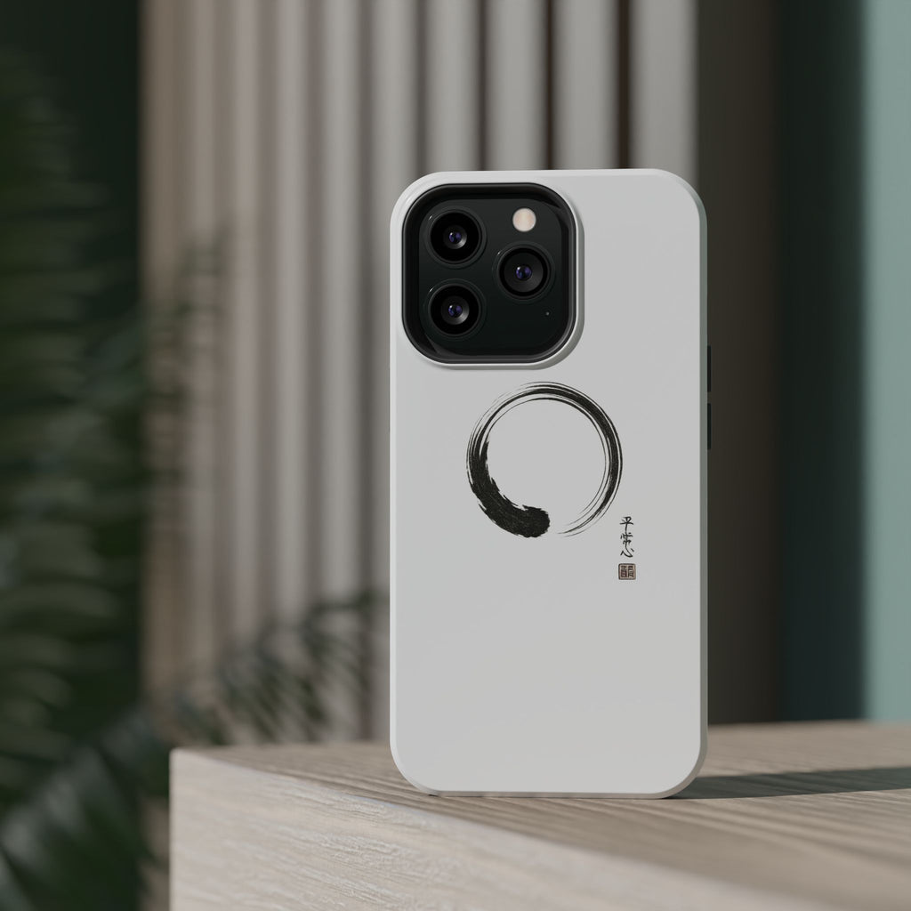 Zen Brush Enso Phone Case — Magnetic Impact‑Resistant Protection