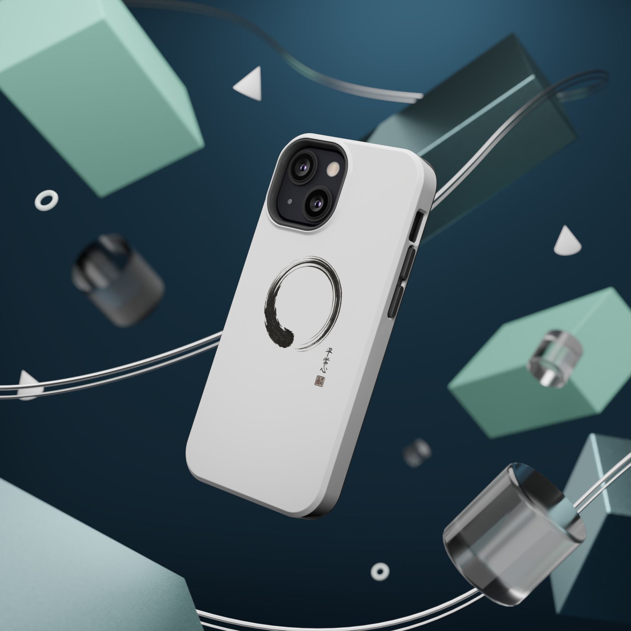 Zen Brush Enso Phone Case — Magnetic Impact‑Resistant Protection