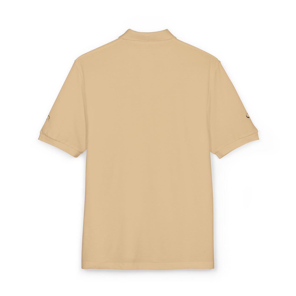 Embroidered Gold Flag Polo — Classic Golf & Casual Shirt
