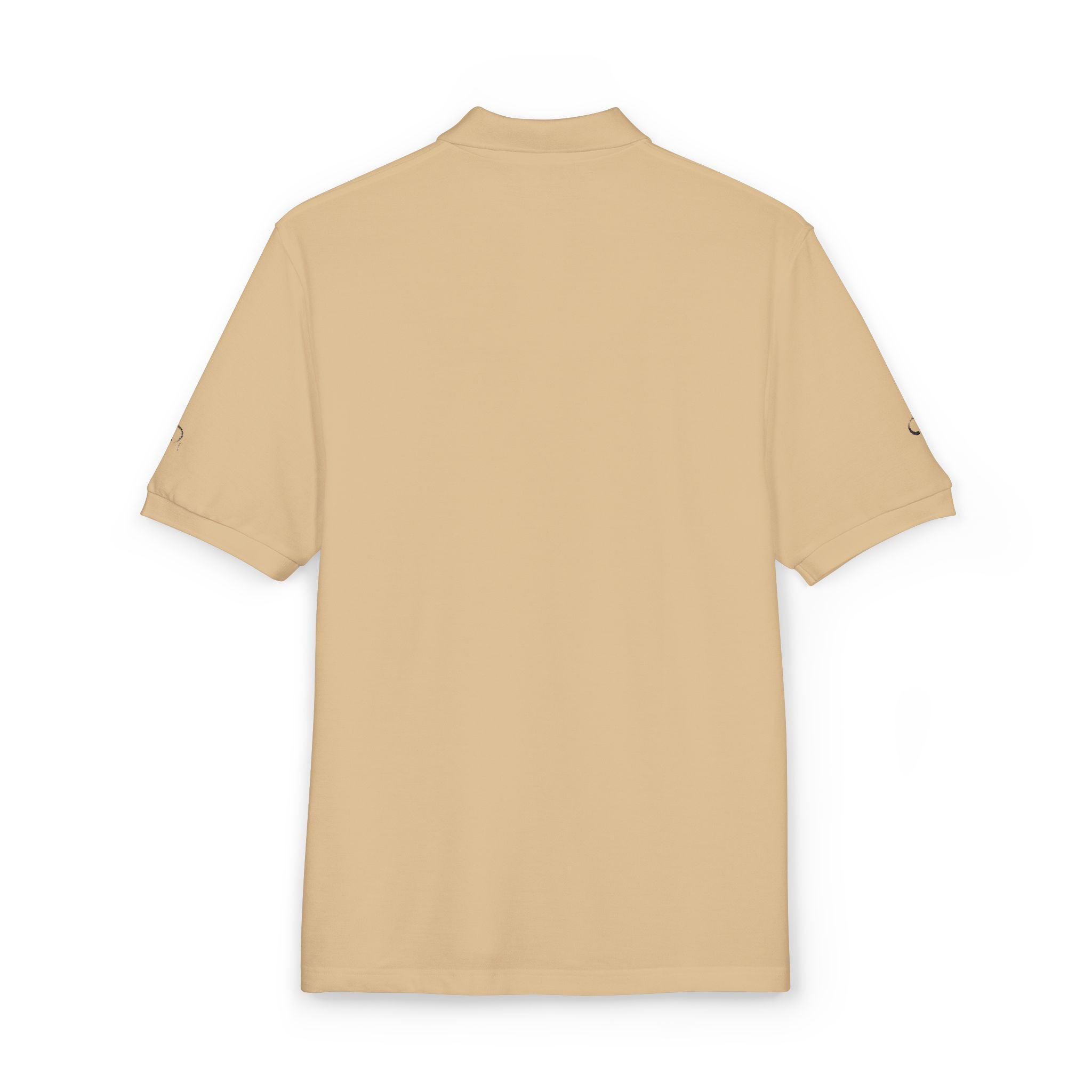 Embroidered Gold Flag Polo — Classic Golf & Casual Shirt