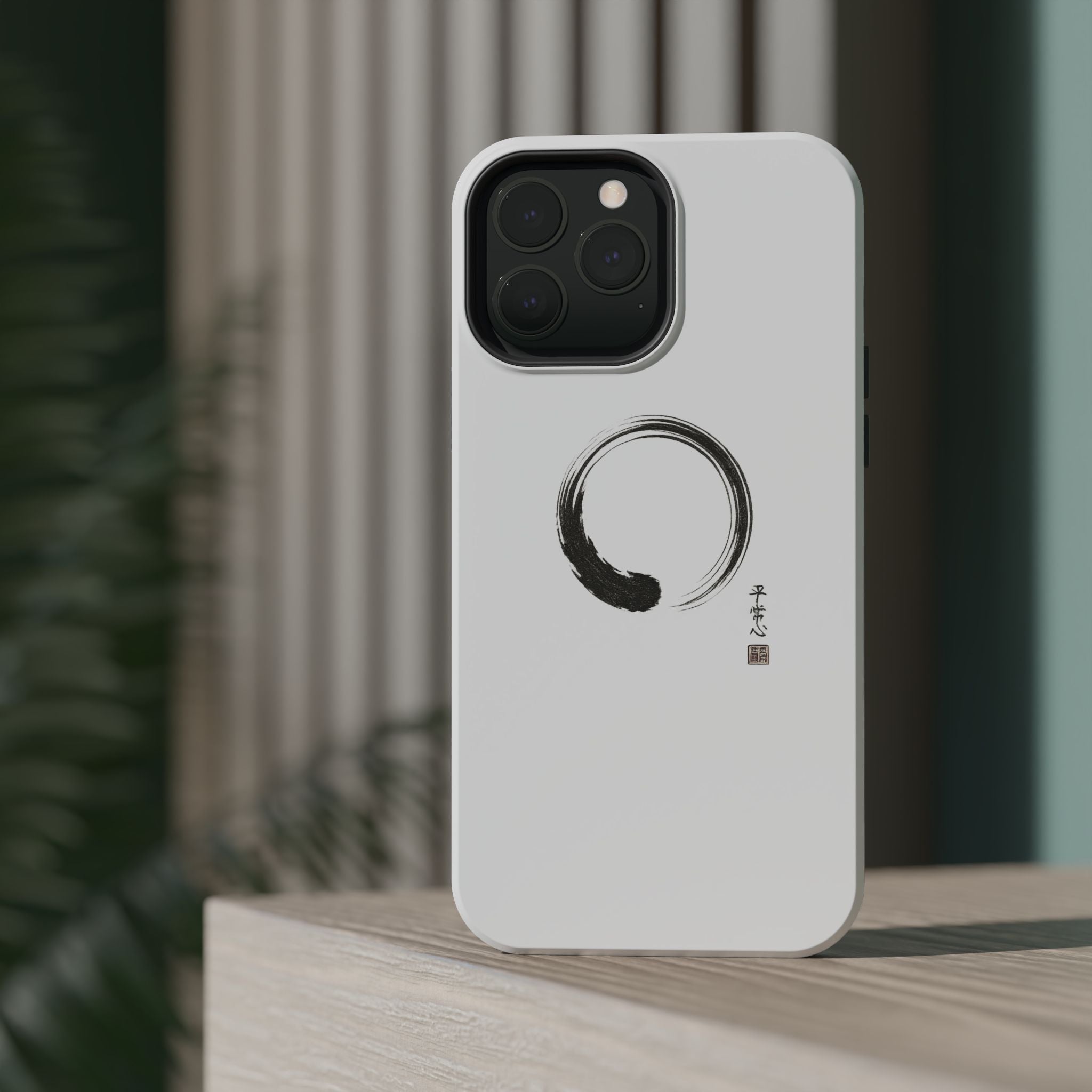 Zen Brush Enso Phone Case — Magnetic Impact‑Resistant Protection