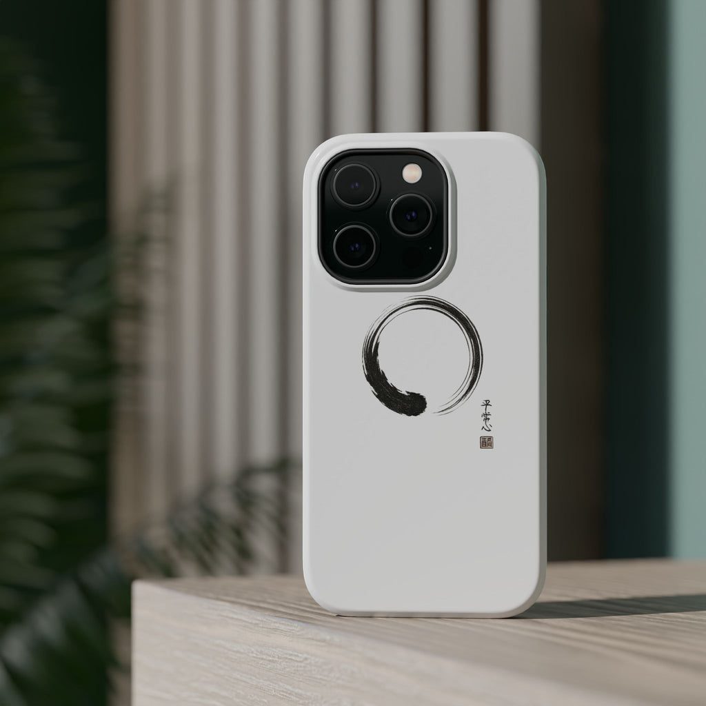 Zen Brush Enso Phone Case — Magnetic Impact‑Resistant Protection