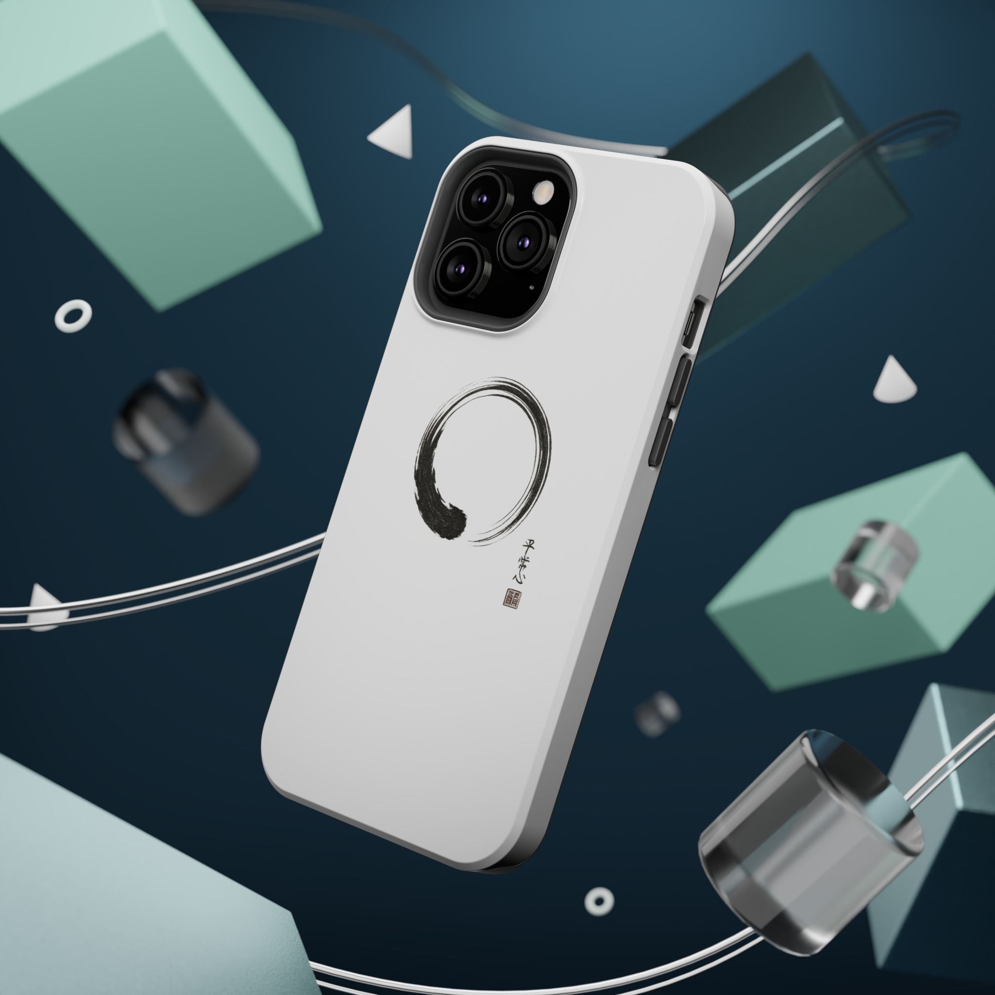 Zen Brush Enso Phone Case — Magnetic Impact‑Resistant Protection