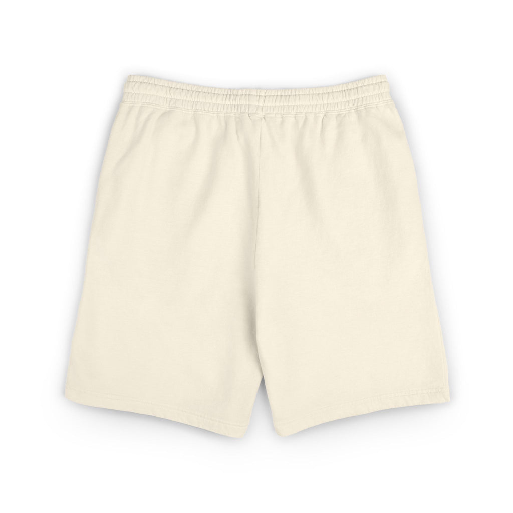 Japanese Calligraphy Fleece Sweat Shorts — '武魂' Graphic Drawstring Lounge Shorts