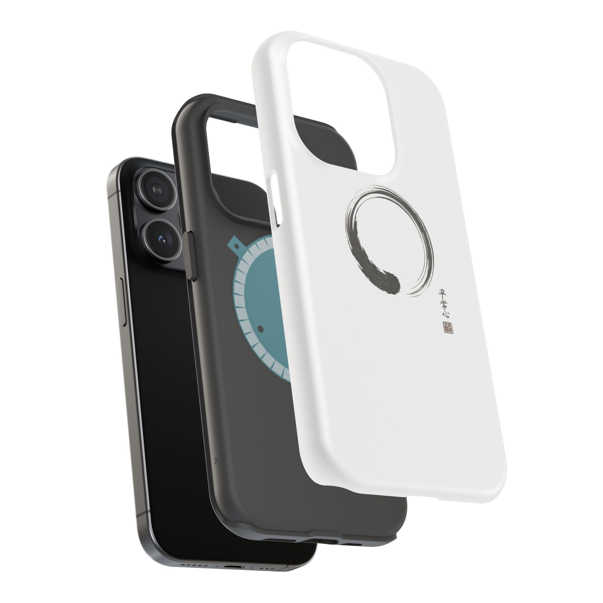 Zen Brush Enso Phone Case — Magnetic Impact‑Resistant Protection