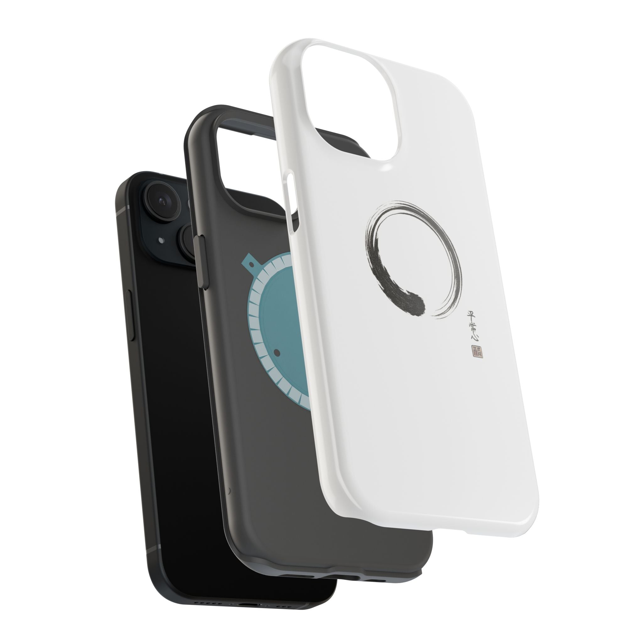 Zen Brush Enso Phone Case — Magnetic Impact‑Resistant Protection