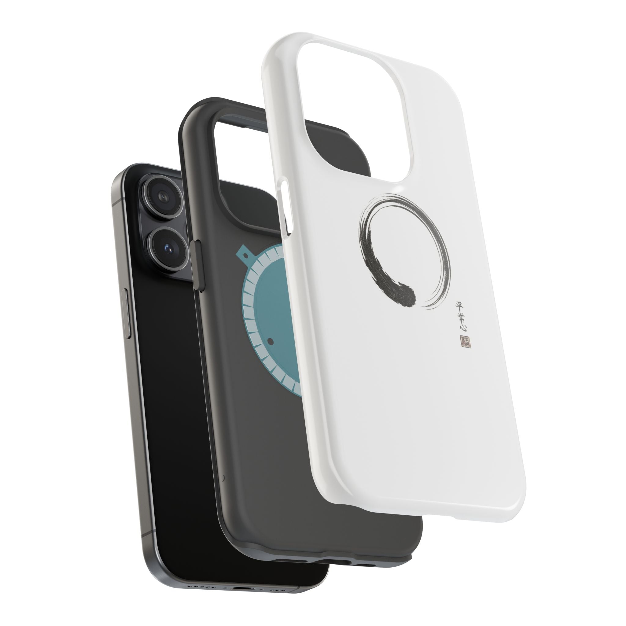 Zen Brush Enso Phone Case — Magnetic Impact‑Resistant Protection
