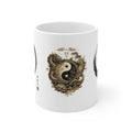 Yin Yang Dragon & Enso Ceramic Mug — Zen Balance 11oz
