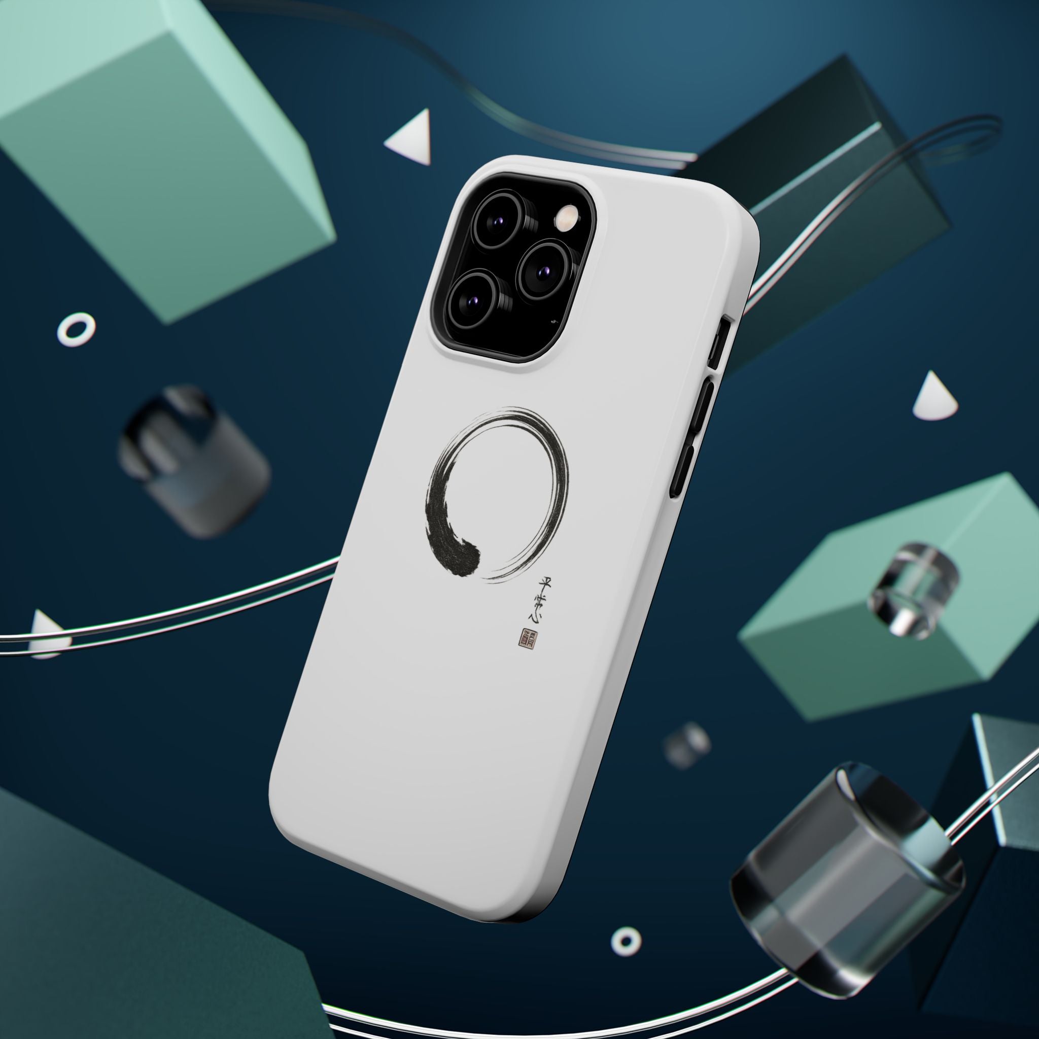 Zen Brush Enso Phone Case — Magnetic Impact‑Resistant Protection