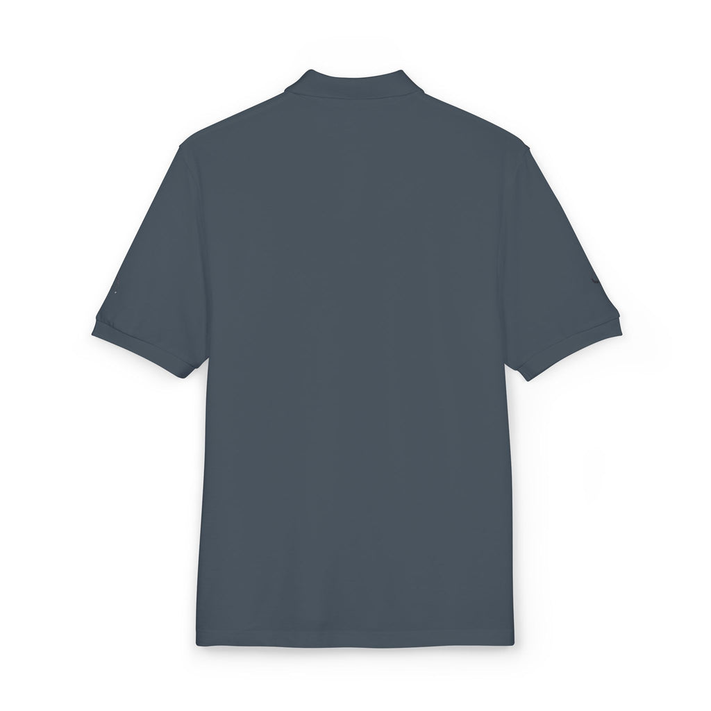 Embroidered Gold Flag Polo — Classic Golf & Casual Shirt