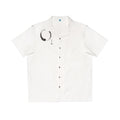 Men's Hawaiian Shirt — Minimal Zen Enso Brushstroke AOP