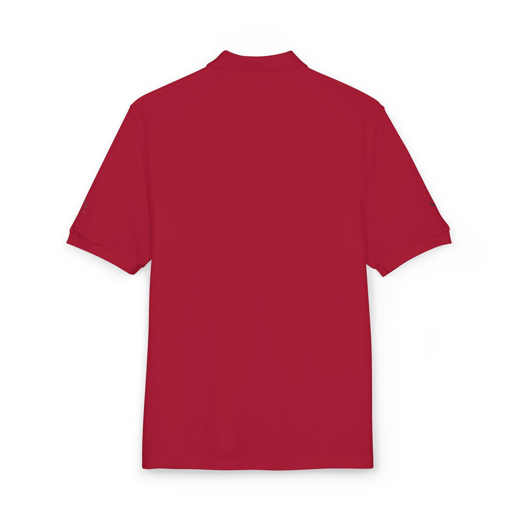Embroidered Gold Flag Polo — Classic Golf & Casual Shirt