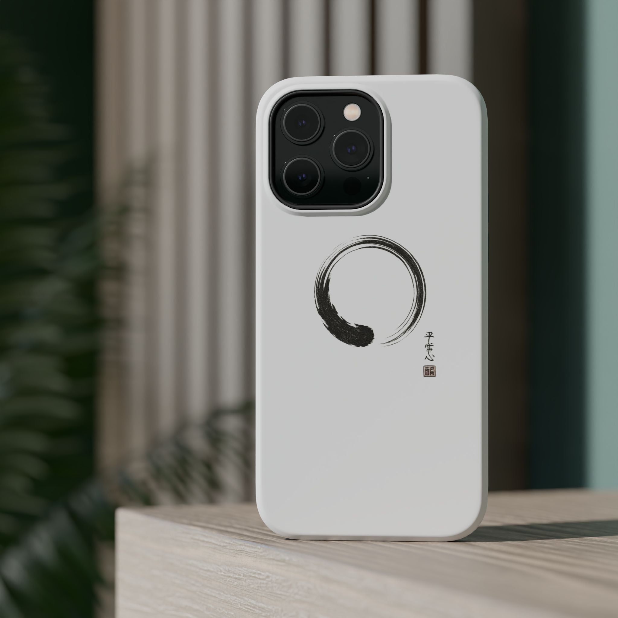 Zen Brush Enso Phone Case — Magnetic Impact‑Resistant Protection