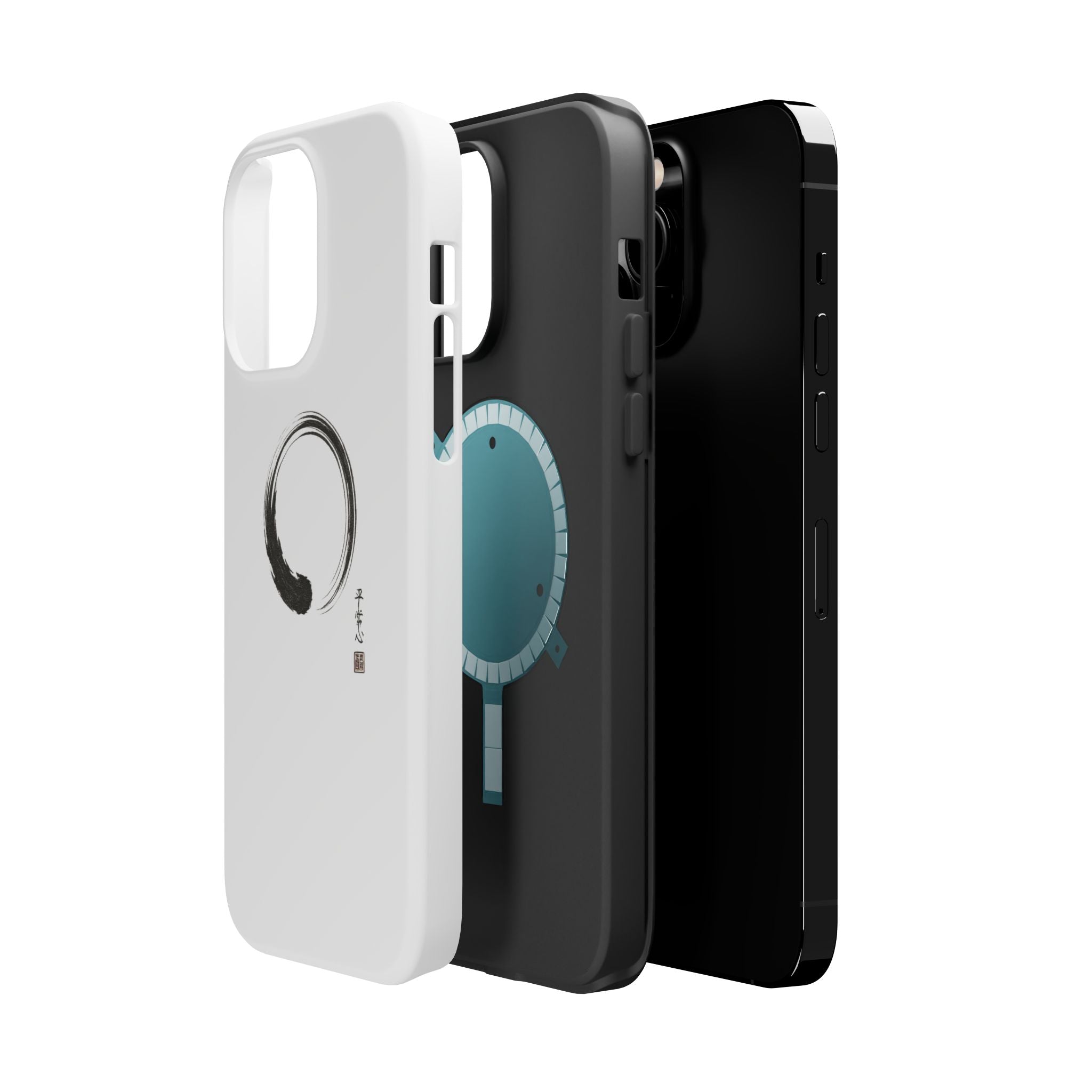 Zen Brush Enso Phone Case — Magnetic Impact‑Resistant Protection