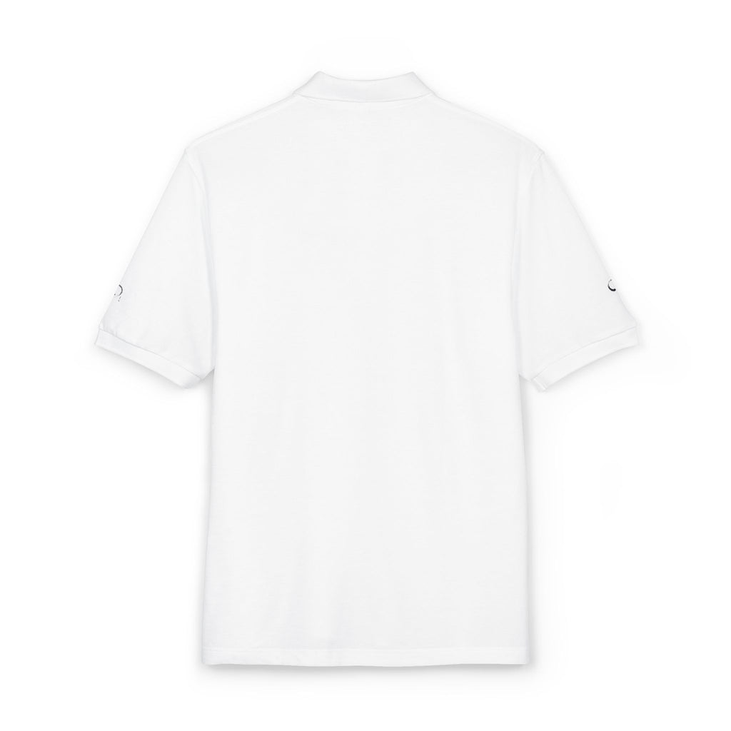 Embroidered Gold Flag Polo — Classic Golf & Casual Shirt