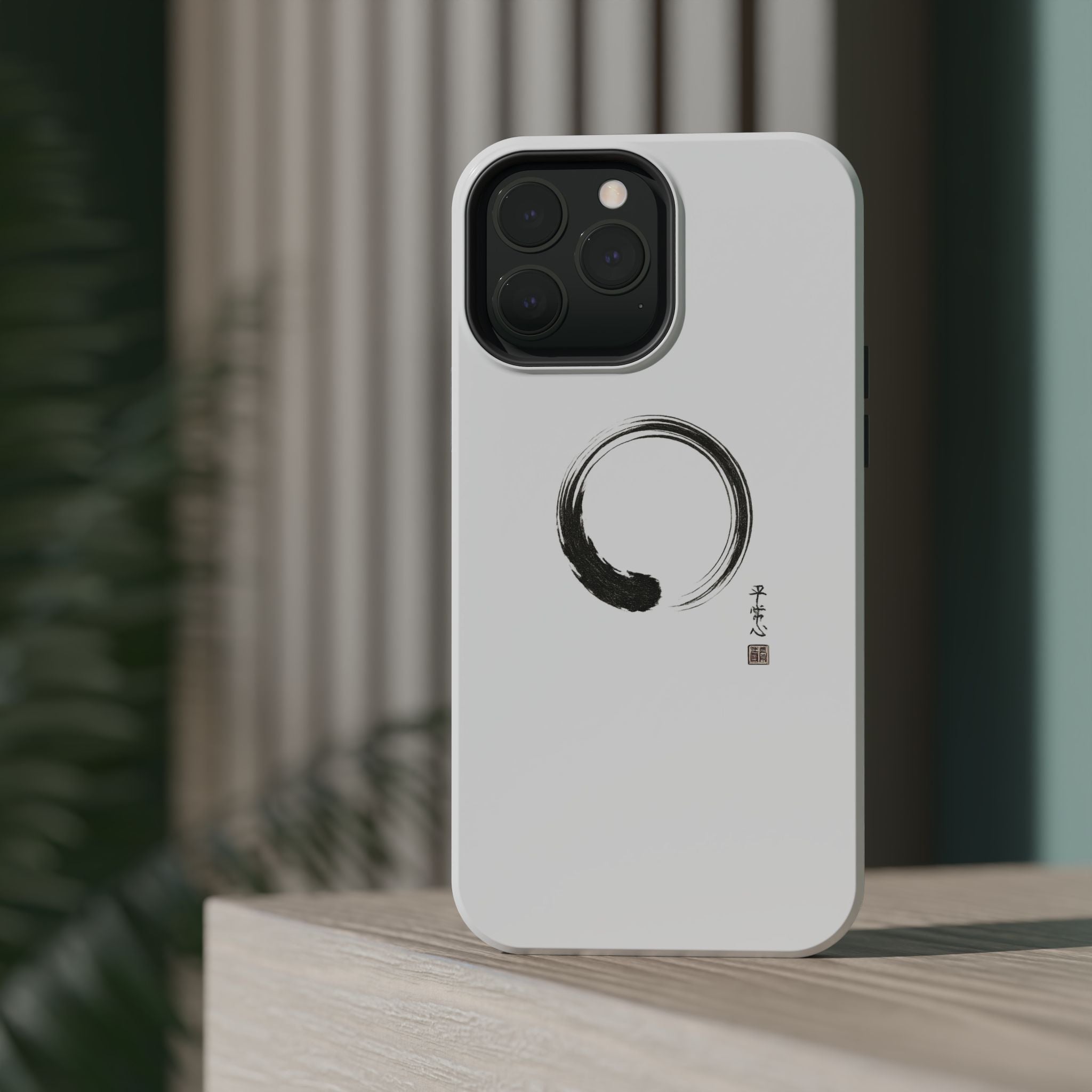 Zen Brush Enso Phone Case — Magnetic Impact‑Resistant Protection
